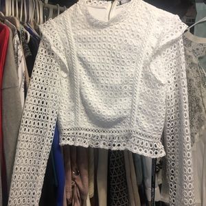 Pretty little thing white crop top